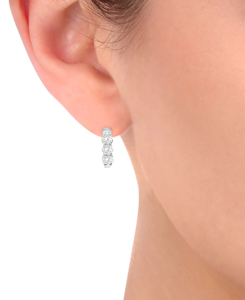 Diamond Hoop Earrings (1-1/2 ct. t.w.) 14k White or Yellow Gold