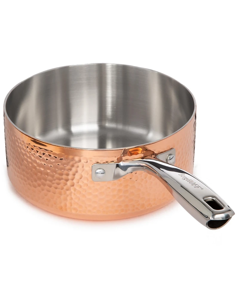 BergHOFF Vintage Tri-Ply Copper 8" Saucepan 3qt. with Lid, Hammered