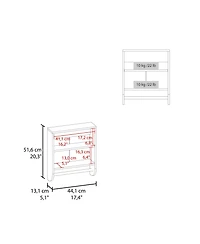 Fm Furniture Goodyear Medicine Cabinet in Melamine With a Towel Bar, White