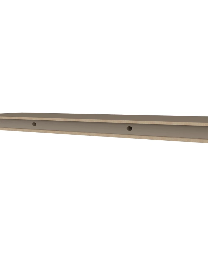 Fm Furniture Iva Floating Shelf in Melamine x2, Taupe