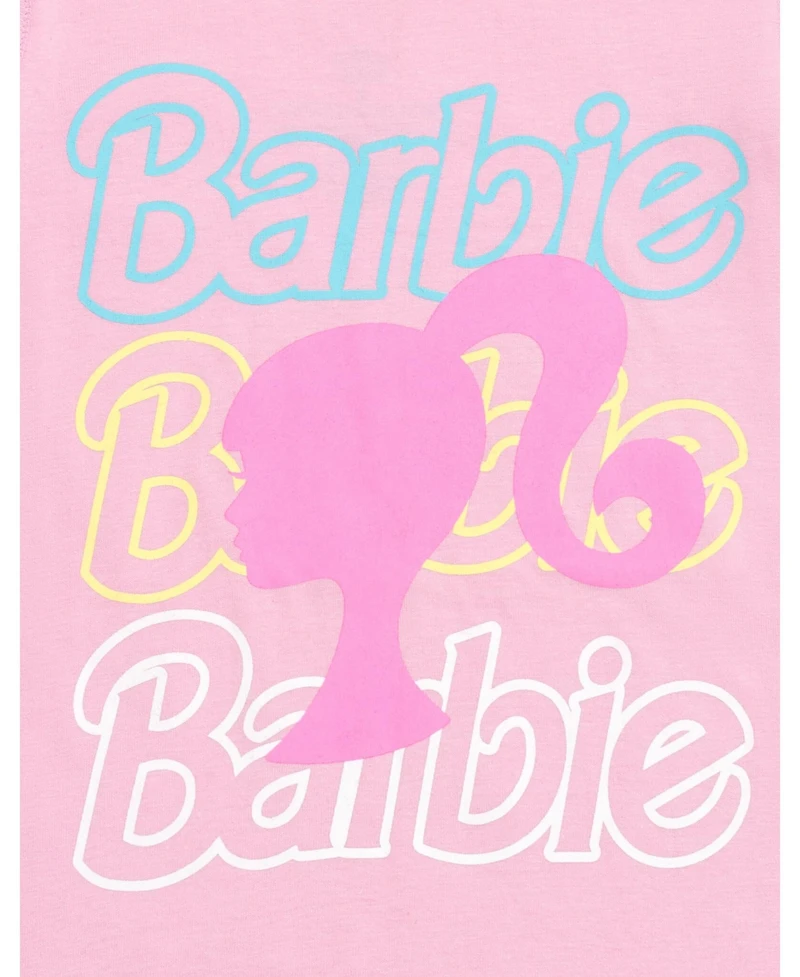 Barbie Girls 2 Pack Adaptive T-Shirts Sensory Friendly (4 - 7-8)