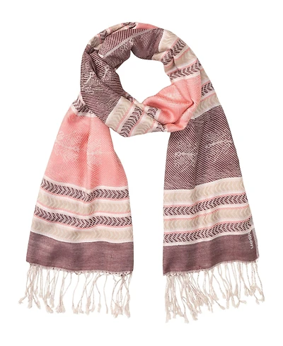 Olsen Multi-Pattern Scarf with Fringe