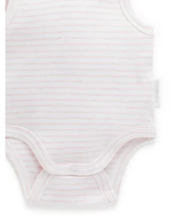 Purebaby Baby Girls Rib Bodysuit 2 pack