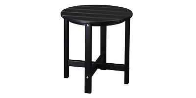 Slickblue Single Layer Round Hdpe Side Table