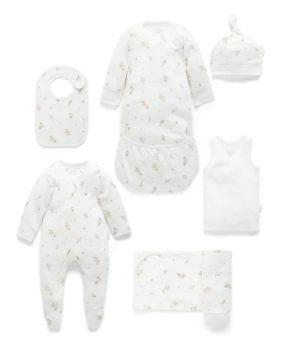 Purebaby Baby Boy and Girl Newborn Hospital Pack 6 Piece