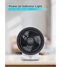 Black+Decker Dual Function Desktop Heater & Fan, 3 Settings, 750W/1500W Space Heate, White