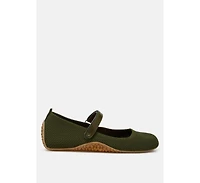 Nordeux Velcro Strap Mary Jane Sandals