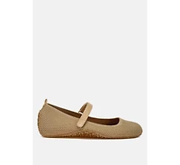 Nordeux Velcro Strap Mary Jane Sandals