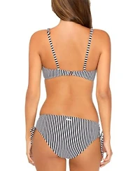 Raisins Juniors Striped Asymmetric Bikini Top Luna Bottoms