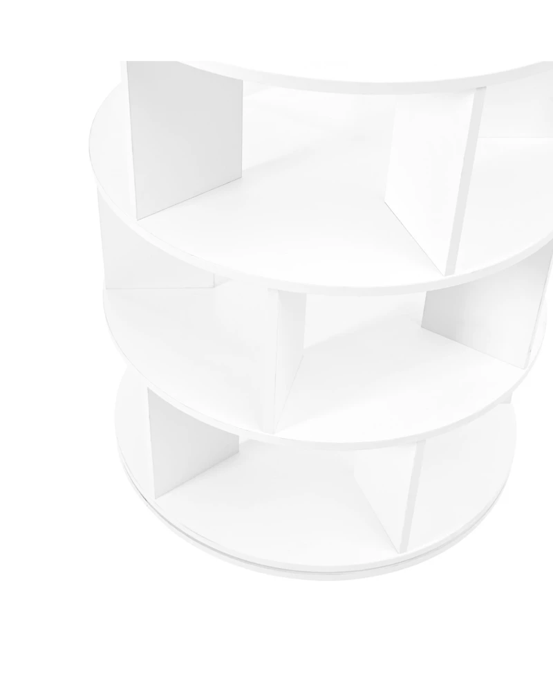 Streamdale Furniture 7-Tier Rotating Shoe Tower 360 Carousel Organizer