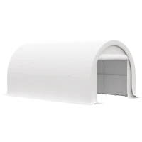 10' x 16' Carport, Heavy Duty Portable Garage Storage Tent with Large Zippered Door, Anti-uv Pe Canopy Cover for Car, Truck, Boat, Motorcycle, Bike, G