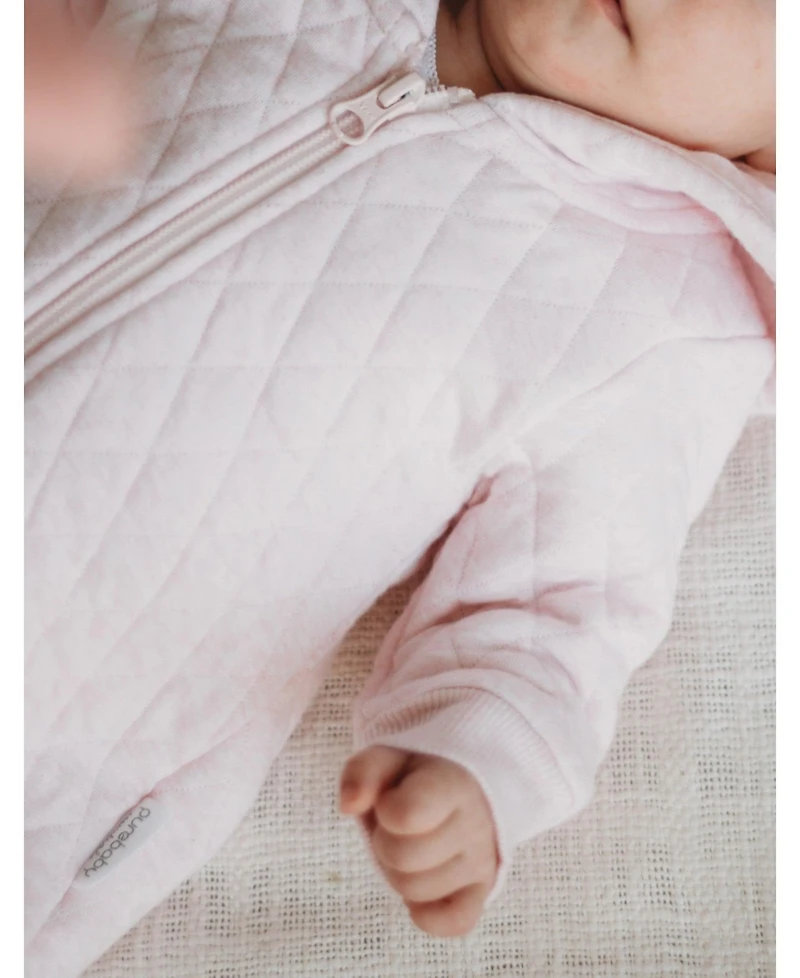 Purebaby Baby Girls Quilted Coverall