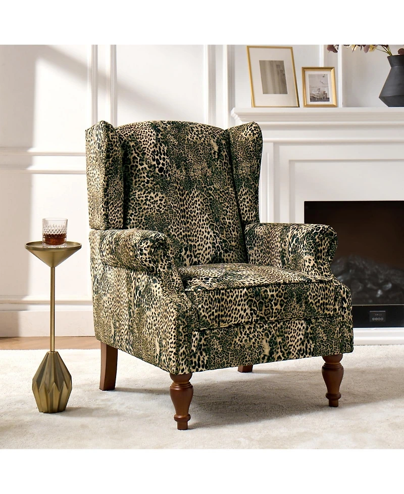 Hulala Home Jim Traditional Armchair with Thick Cushion