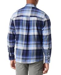 Bass Outdoor Men's Classic Fit Plaid Button-Front Stretch Flannel Shirt