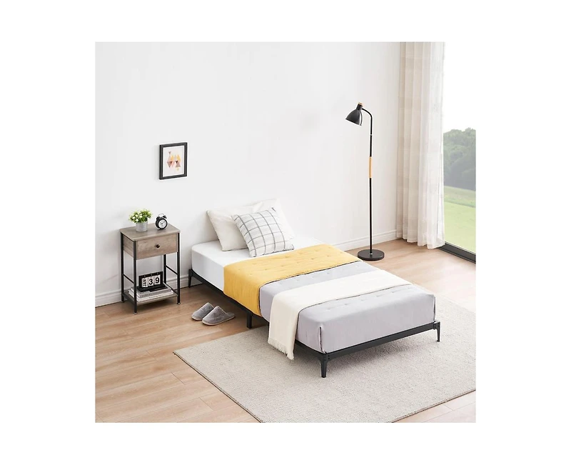 gaomon Bed Frame Heavy Duty Metal Mattress Foundation Platform Sturdy Steel Slat No Box Spring Needed, Easy Assembly, Noise Free