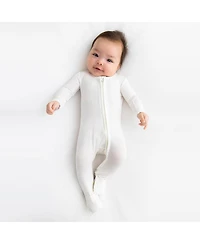 Bellabu Bear Baby Boys or Girls, Milk White Convertible Footie