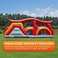 JumpOrange Shadow Obstacle Course Bounce House Inflatable for Kids and Adults with Blower, Commercial Grade, Pop Ups, Outdoor Indoor, Rental Quality