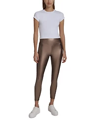 Andrew Marc Sport Women's Metallic Faux-Leather Leggings
