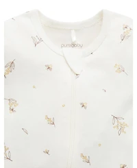 Purebaby Baby Boy and Girl Short Sleeve Zip Coveral