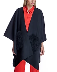 Julia & Stella by Maximilian Women's Wool Blend Cape