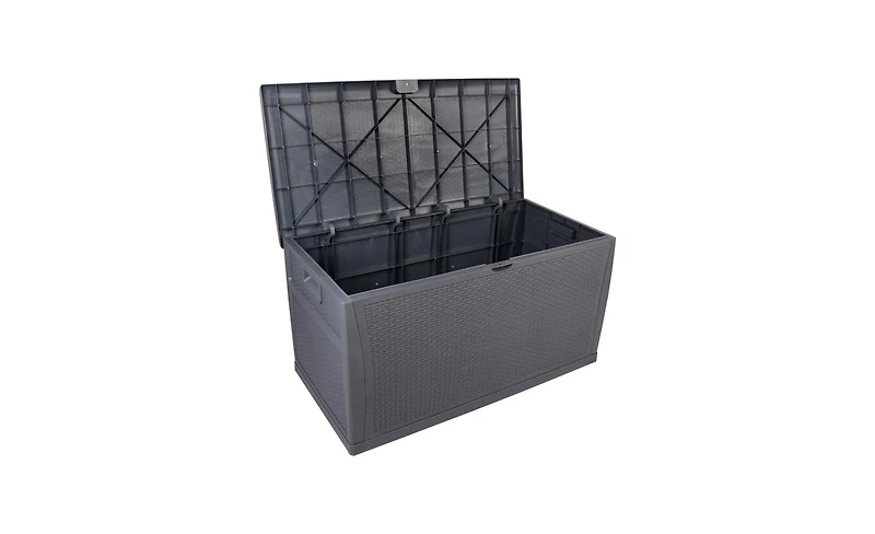 Slickblue Outdoor Garden Plastic Storage Deck Box - Lockable, Waterproof Chest