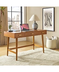 Hulala Home Toby Mid-Century Modern 48" Mid Century Computer Desk with Cable Management