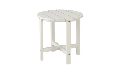 Slickblue Single Layer Round Hdpe Side Table