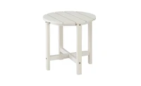 Slickblue Single Layer Round Hdpe Side Table