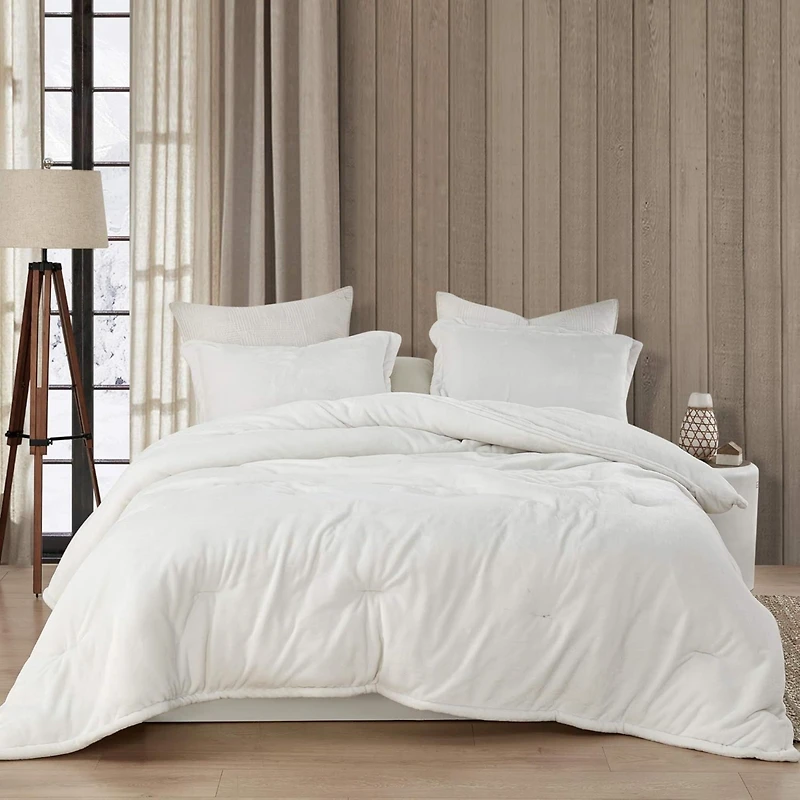 Coma Inducer Oversized Queen Comforter Set - Wait Oh What - Farmhouse White