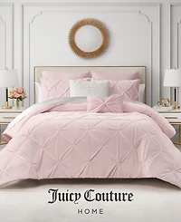 Juicy Couture Kiss Pleat Plush 7-Pc. Comforter Set, King