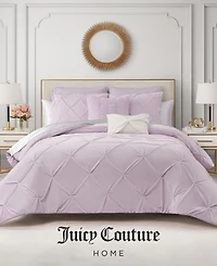 Juicy Couture Kiss Pleat Plush 5-Pc. Comforter Set, Full/Queen