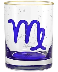 Culver Virgo Zodiac Double Old-Fashioned Glass, Set of 2