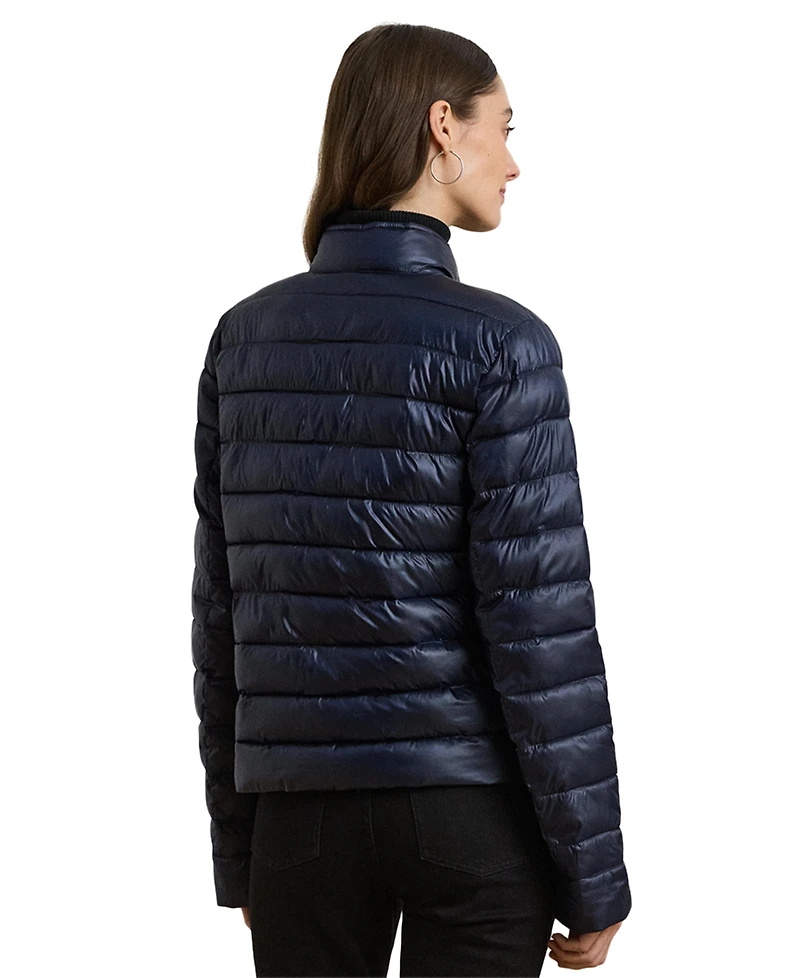 Lauren Ralph Lauren Women's Snap-Front Stand-Collar Packable Coat