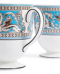 Wedgwood Florentine Turquoise Mugs, Set Of 2