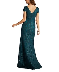 Tadashi Shoji Women's Garwood Sequin Embroidered Gown