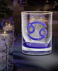 Culver Cancer Zodiac Double Old-Fashioned Glass, Set of 2
