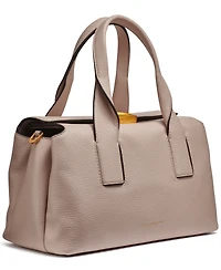 Donna Karan New York Amagansett Soft-Rolled Leather Satchel with Sculpted Magnet Closure