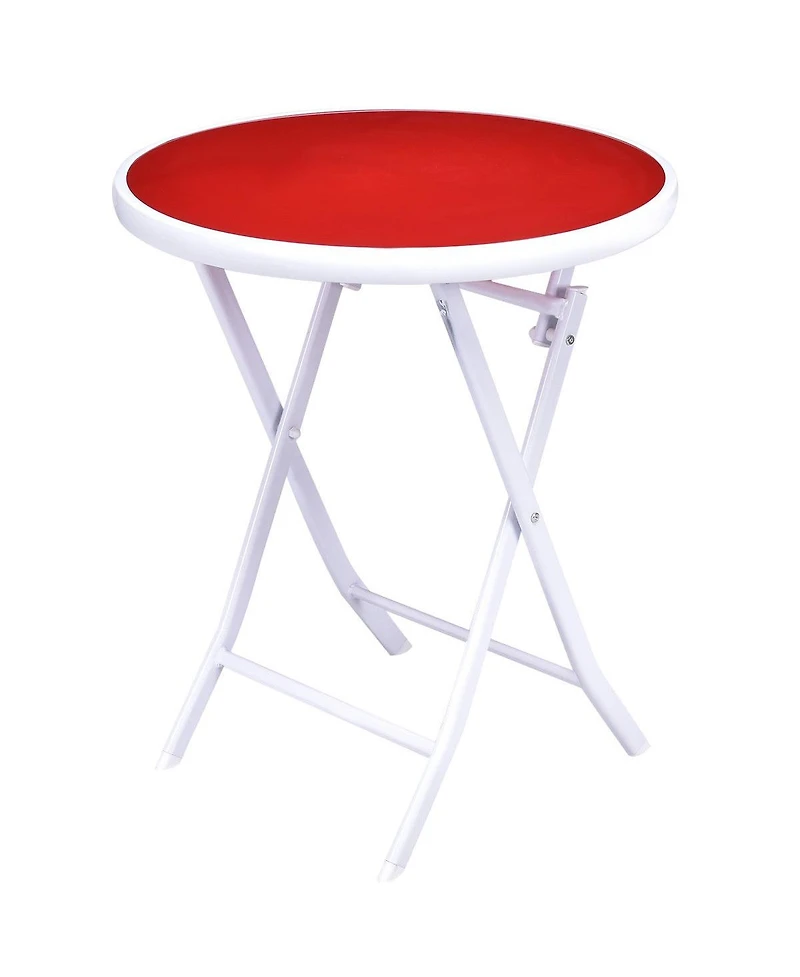 3 Pieces Patio Folding Bistro Set for Balcony or Outdoor Space