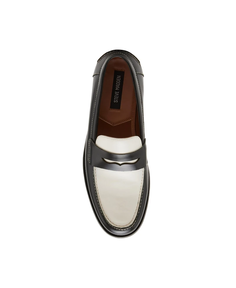 Steve Madden Men's Natan Penny Moc Toe Loafer