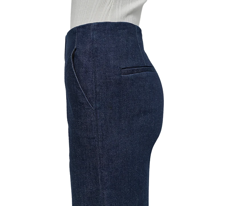 Dkny Jeans Petite High-Rise Wide-Leg Trouser