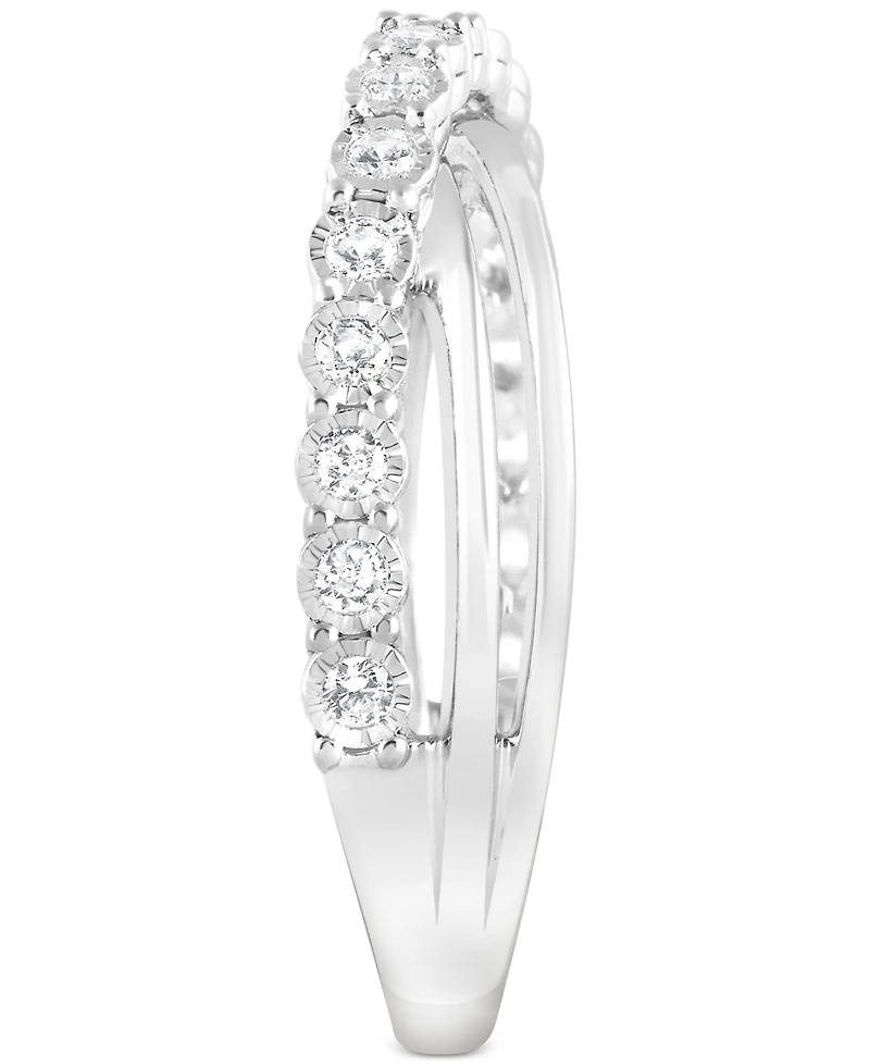 Diamond Bypass Ring (1/4 ct. t.w.) in 14k White Gold