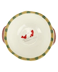 Vietri Old St. Nick Handled Bowl with Bird Watcher