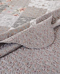 Greenland Home Fashions Giulia Floral Print 3-Pc. Bedspread Set