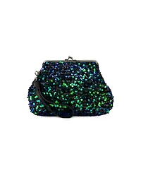 Patricia Nash Savena Payettes and Velvet Kisslock Wristlet