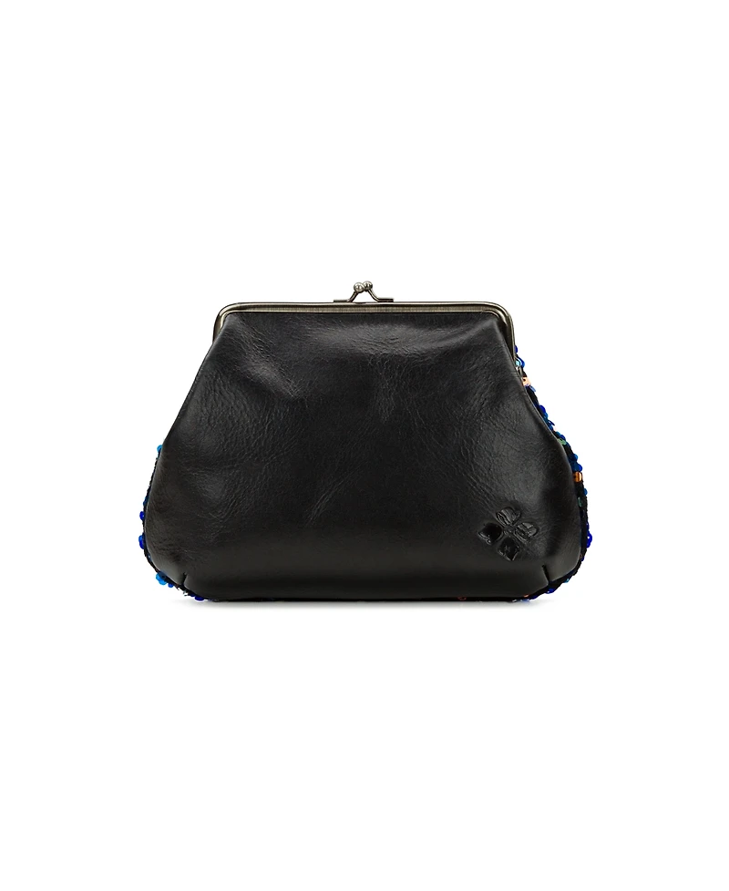 Patricia Nash Savena Payettes and Velvet Kisslock Wristlet