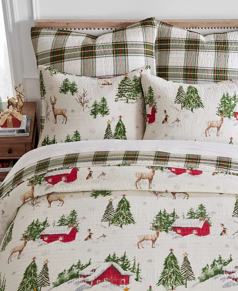 Levtex Tatum Pines Reversible 3-Pc. Bedspread Set