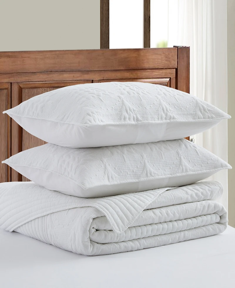 Levtex O Christmas Tree Stitching 3-Pc. Bedspread Set