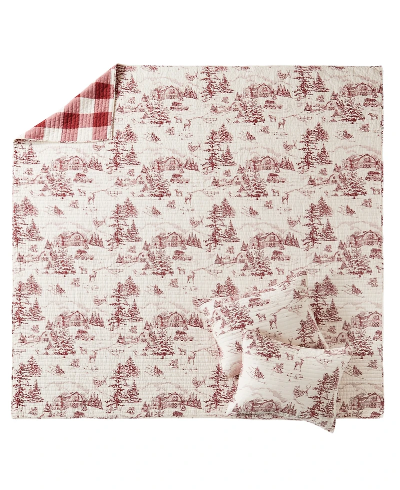 Levtex Winter Sleigh Ride Reversible 2-Pc. Quilt Set, Twin/Twin Xl