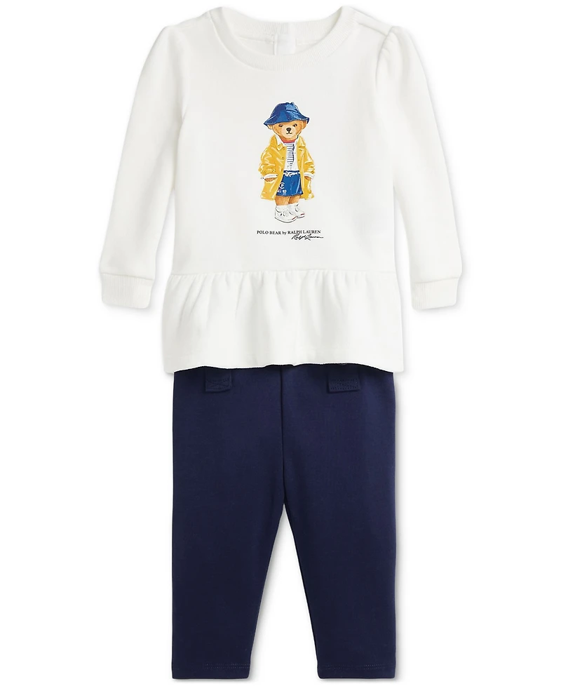 Polo Ralph Lauren Baby Fleece Polo Bear Sweatshirt & Legging Set
