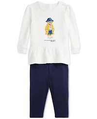 Polo Ralph Lauren Baby Fleece Polo Bear Sweatshirt & Legging Set